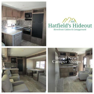 RV's for rent while you stay at Hatfield's Hideout.